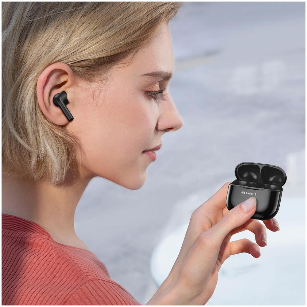 Auricolari Tws T1 Pro Bluetooth 5.3 Compatti Ricarica Rapida Ipx6 Nero - Foto 2