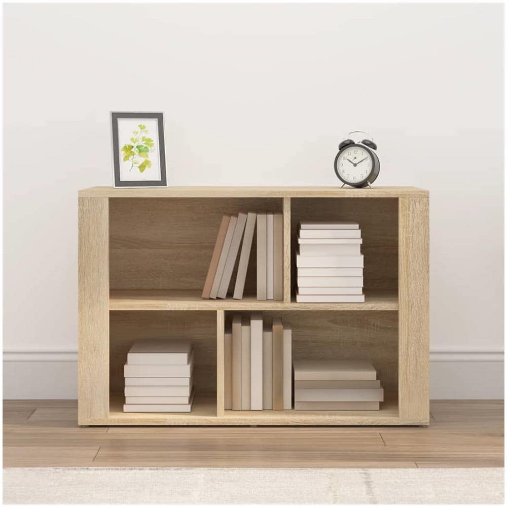 Credenza Rovere Sonoma 80x30x54 Cm In Legno Multistrato - Foto 4