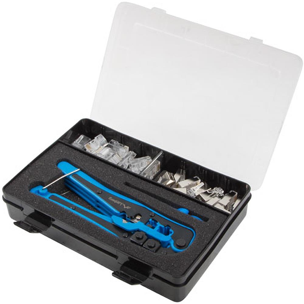 Confezione Di Pinza Crimpatrice, Spelafili Universale E Connettori Rj45 Ftp /utp Lanberg - Foto 1