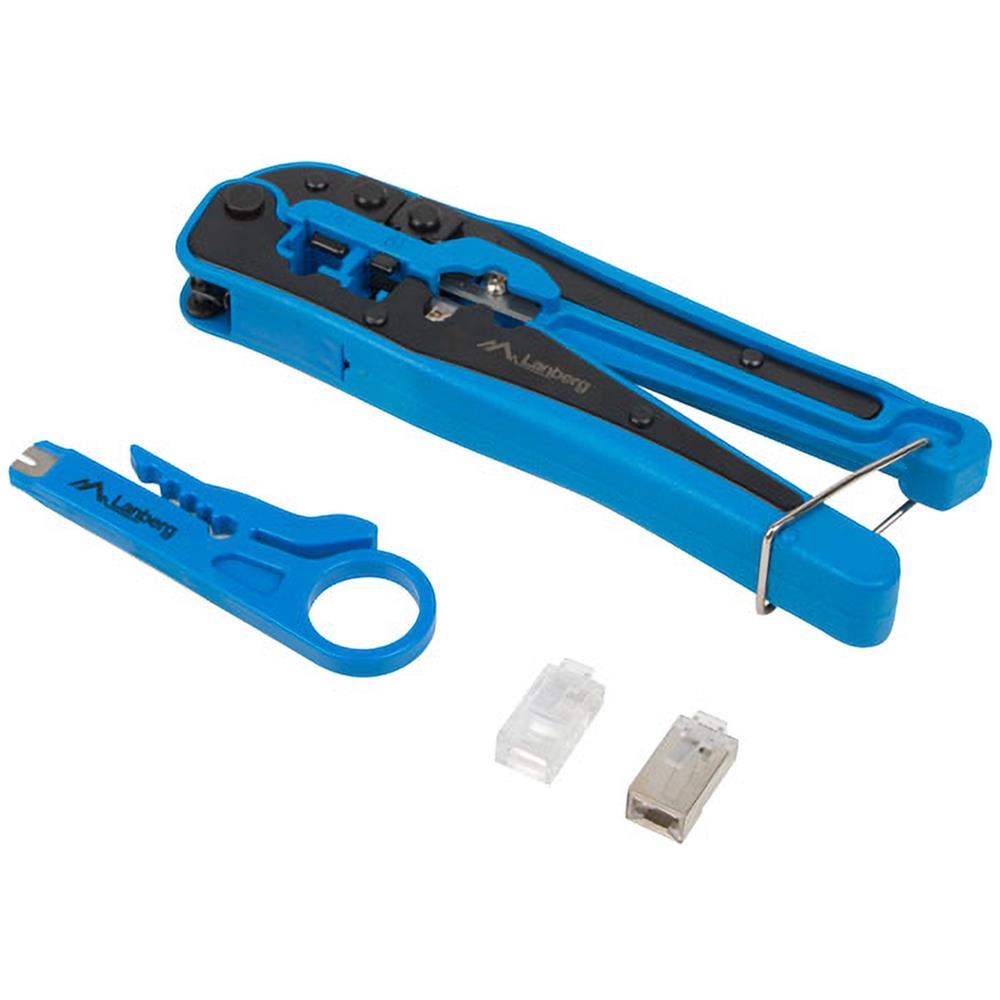 Confezione Di Pinza Crimpatrice, Spelafili Universale E Connettori Rj45 Ftp /utp Lanberg - Foto 3