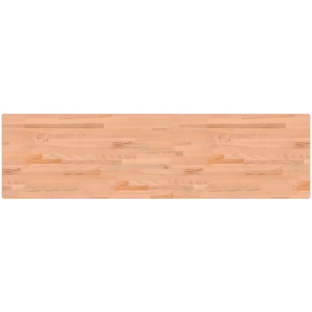 Piano Scrivania 200x55x2,5 cm in Legno Massello di Faggio - Foto 2