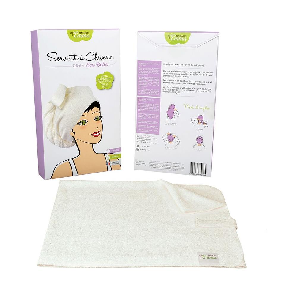 Un Asciugamano Per Capelli Super Assorbente X 1 Tendenze Di Emma - Foto 1