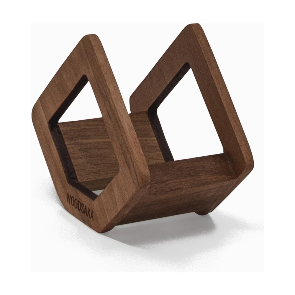 Set Di Sottobicchieri In Noce Con Supporto - 8 Pezzi - Foto 6