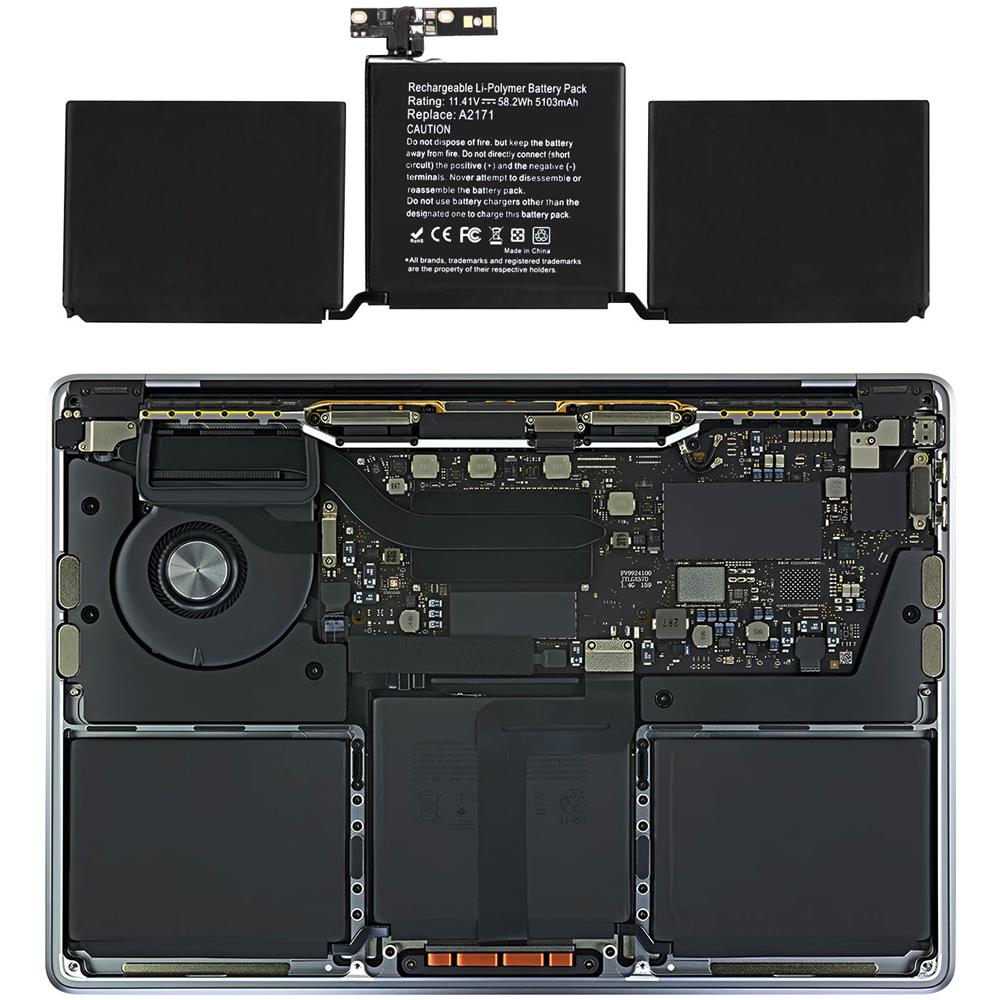 Batteria Per Macbook Pro 13"" 2019 (a2159), 5103mah - Foto 4