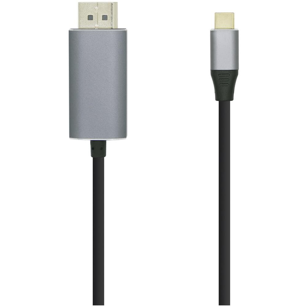 A109-0394 cavo e adattatore video 0,8 m DisplayPort USB tipo-C Alluminio, Nero - Foto 1
