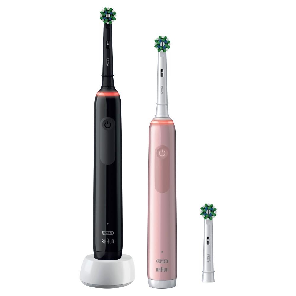Pro 3 3900N Gift Edition Adulto Spazzolino rotante-oscillante Nero, Rosa - Foto 2