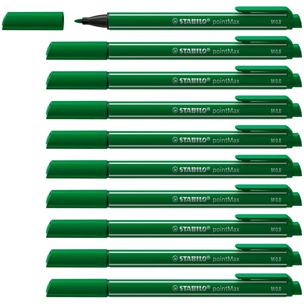 pointMax - Fineliner Premium - Confezione da 10 - Verde - Foto 1