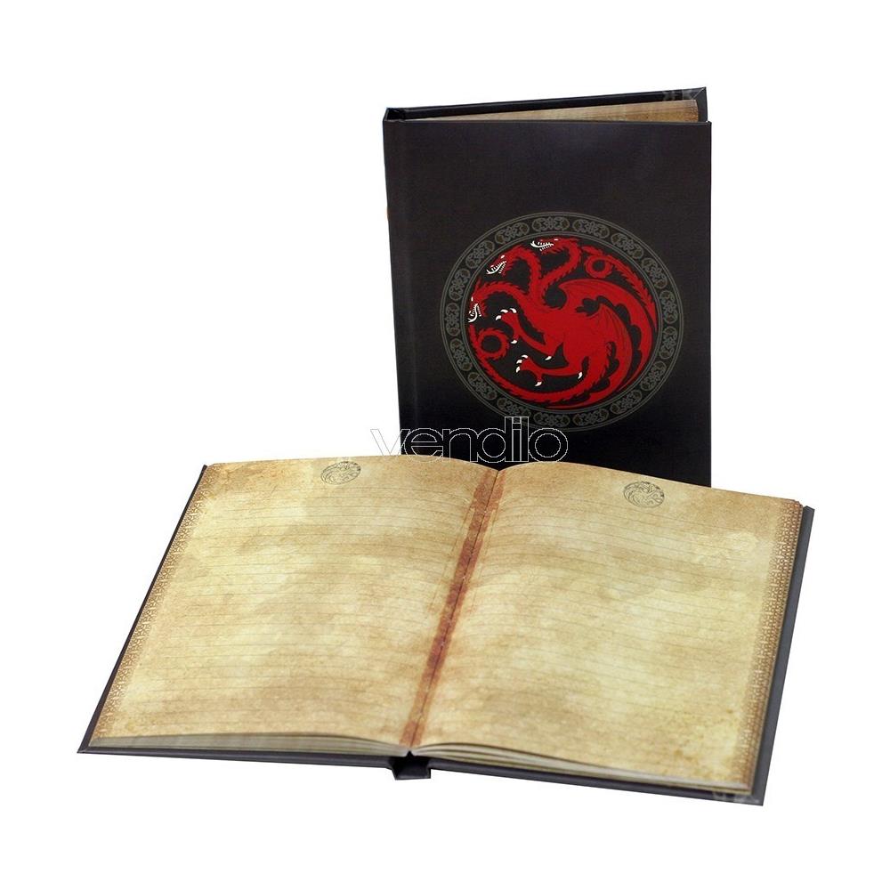 Game Of Thrones Targaryen Notebook W / Lt Taccuino - Foto 2