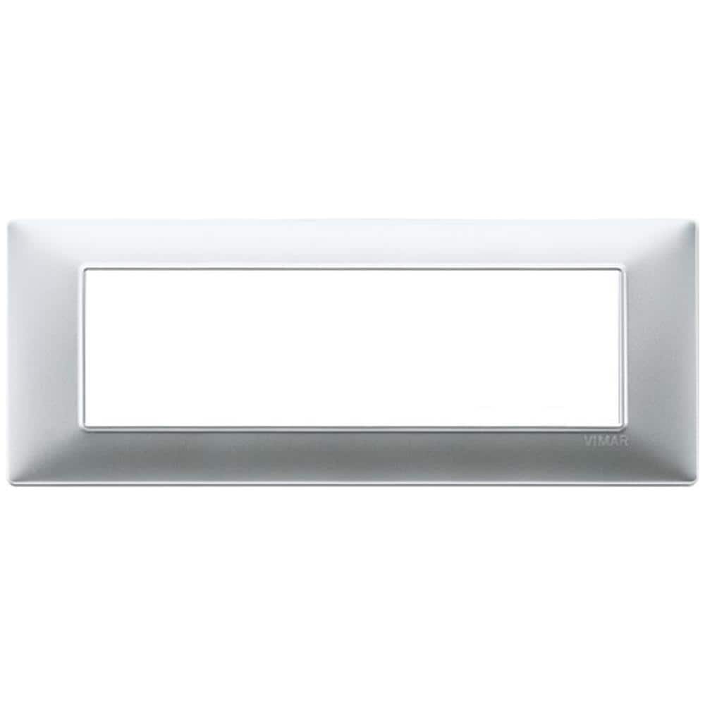 Placca 7 Moduli Argento Opaco Plana - Foto 5