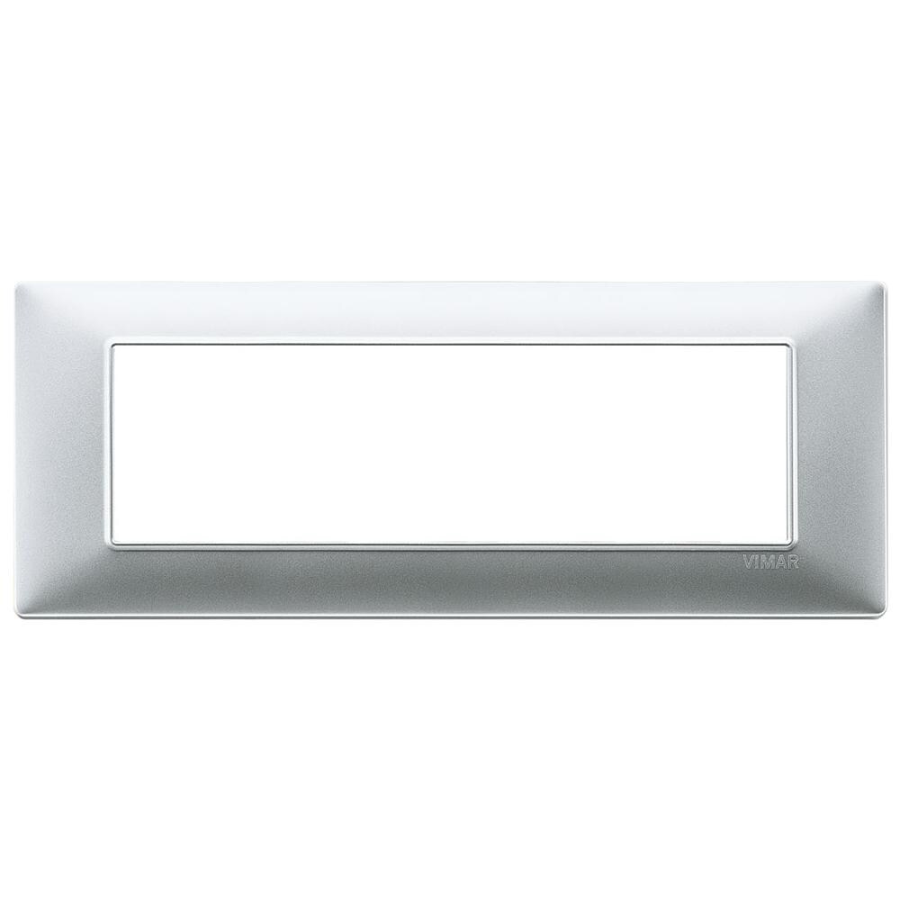 Placca 7 Moduli Argento Opaco Plana - Foto 1