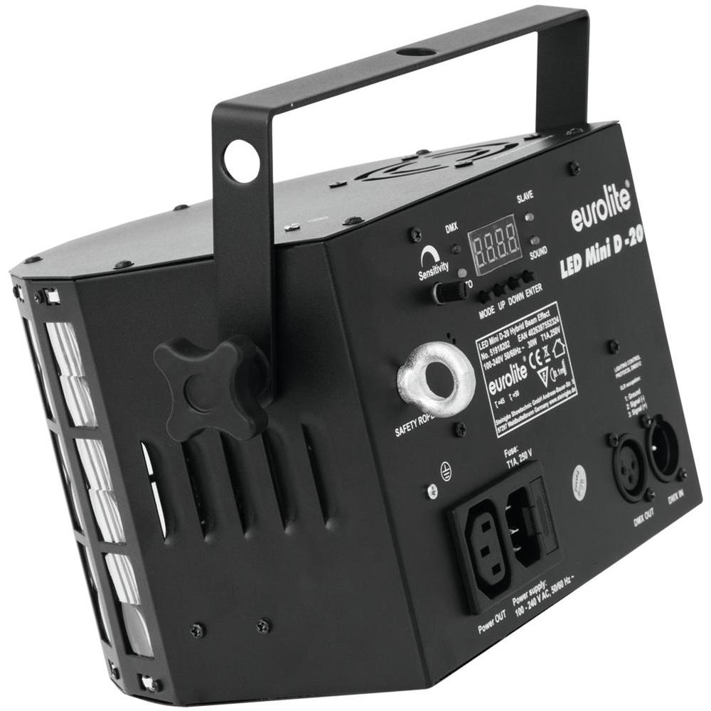 Mini Strobo Con Potente Led Derby, Telecomando, Dmx Led Mini D-20 - Foto 7