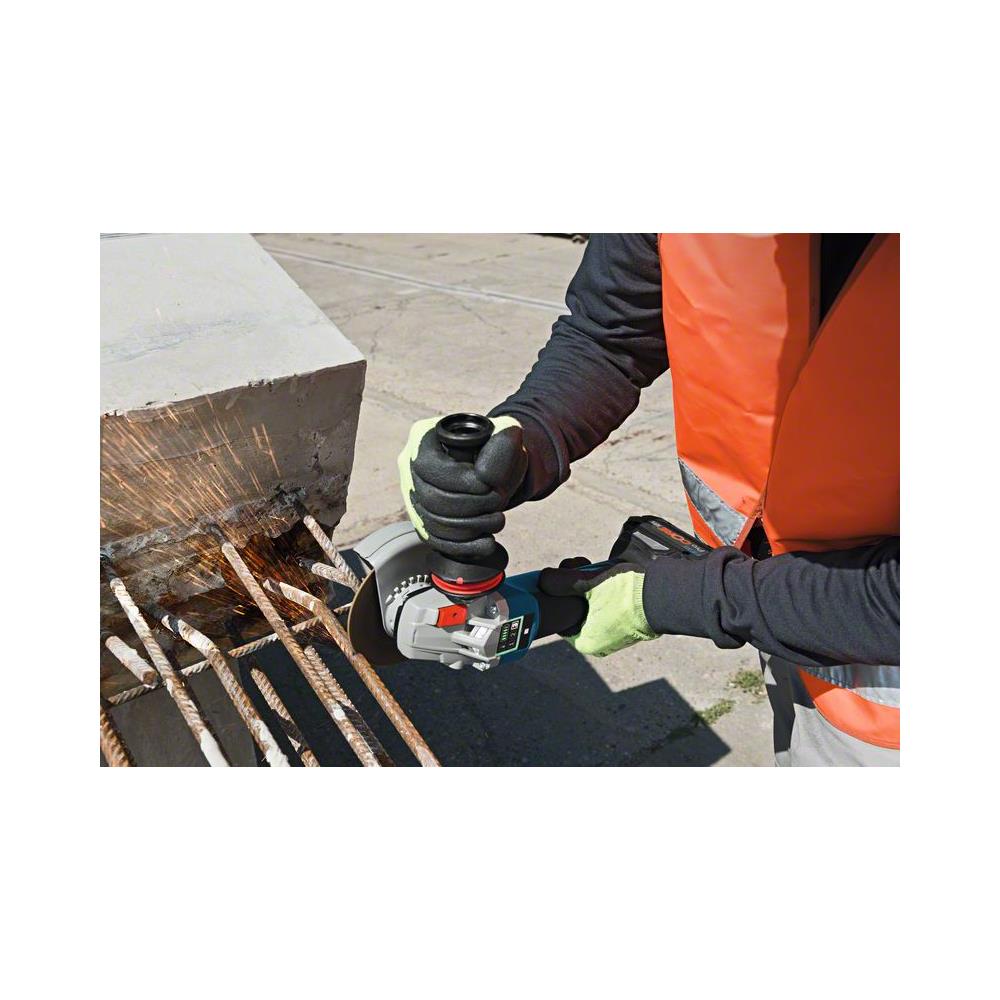 Professional 06019G3F0B - Smerigliatrice angolare GWS 18 V-10 PSC (senza batteria, 18 V, modulo Connectivity, diametro disco 125 mm, in scatola L) Click&Go Plus, 18 V - Foto 2