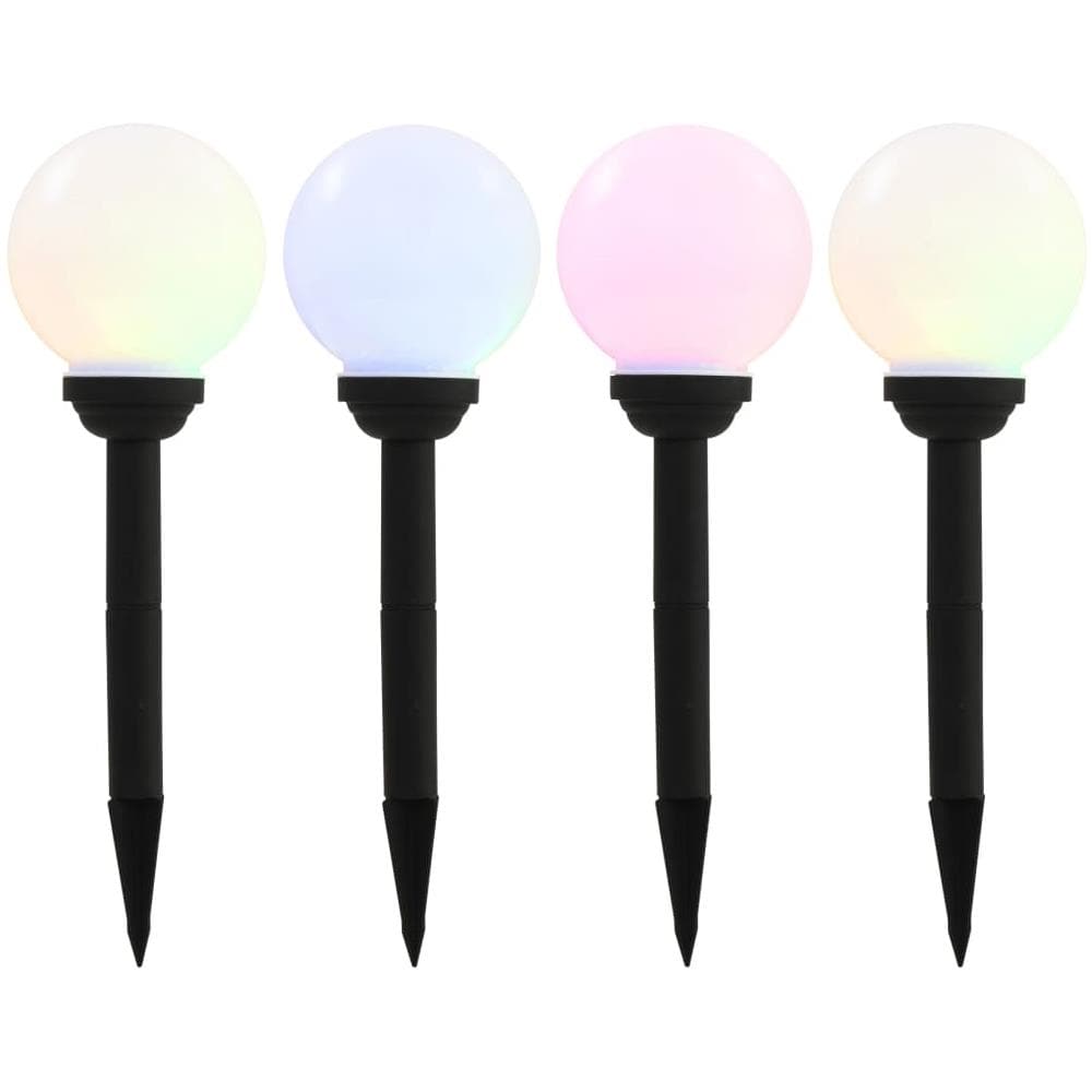 Lampade Solari da Esterni Sferiche 4pz LED RGB 15cm - Foto 1