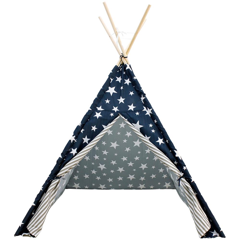 Tenda Tipi Per Bambini Da Gioco Cameretta Giocattolo Interno Esterno Tende Blu - Foto 2