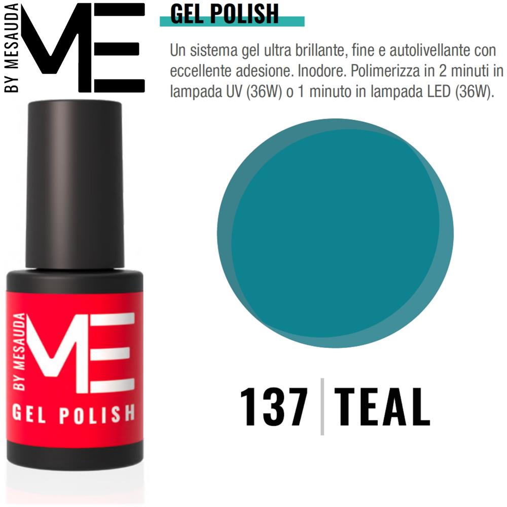 Gel Polish Semipermanente - 137 Teal - 5 Ml - Me By - Foto 1