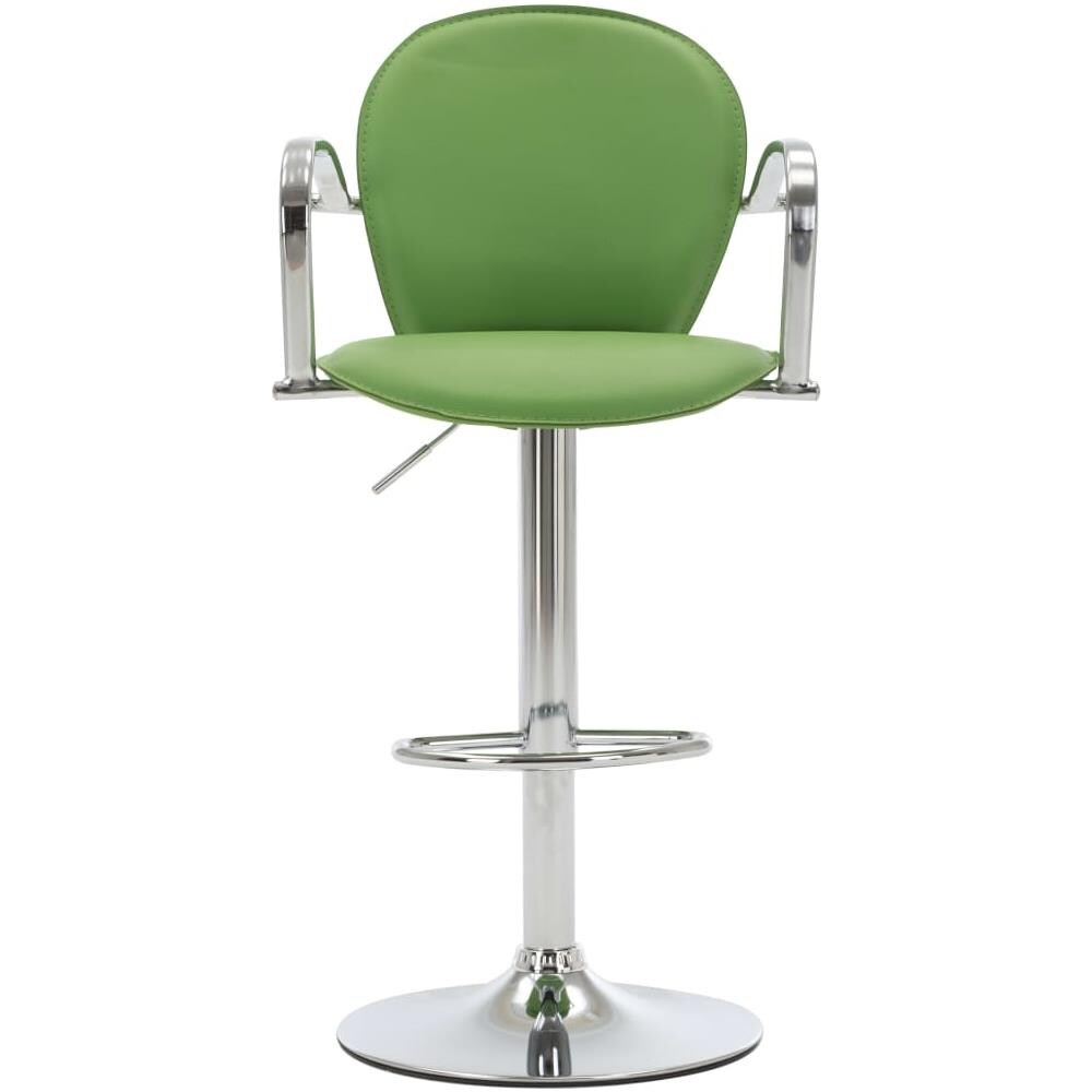 Sgabelli da Bar con Braccioli 2 pz Verdi in Similpelle - Foto 8