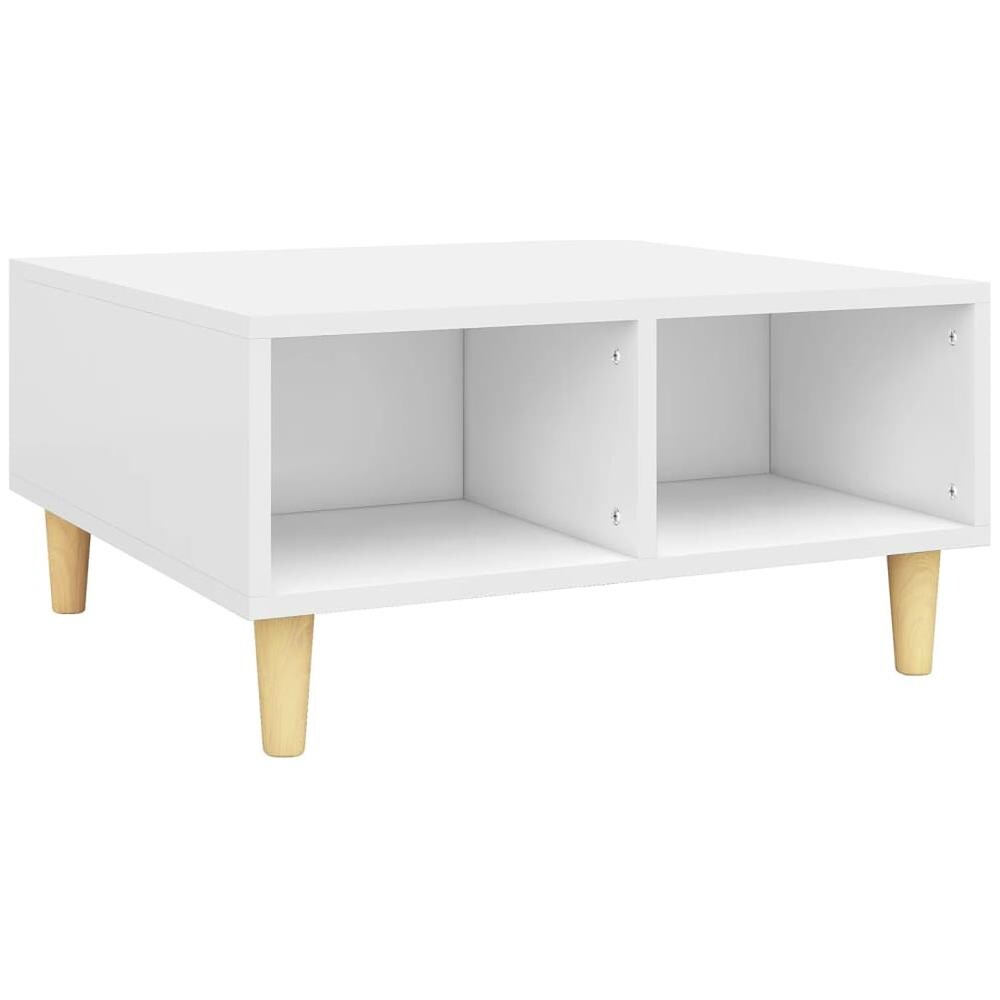 Tavolino da Salotto Bianco 60x60x30 cm in Truciolato - Foto 1