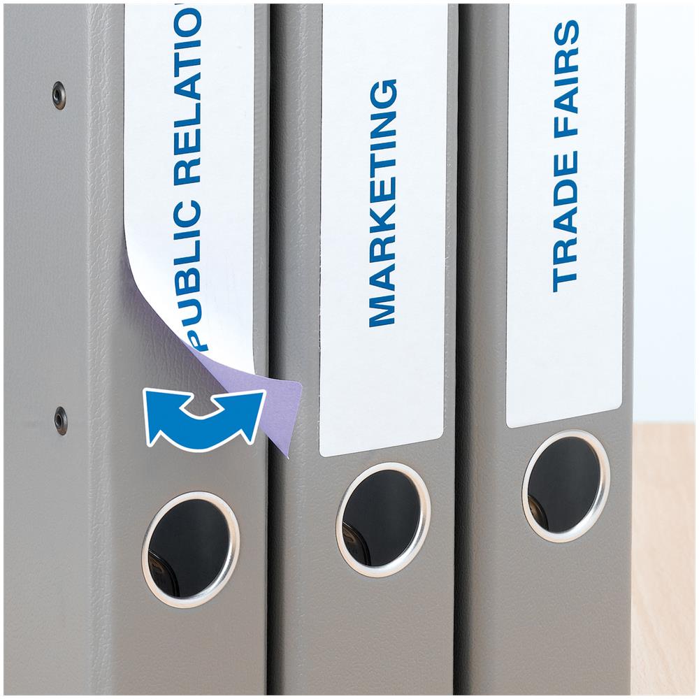 Spine labels white A4 Movables 192x34 200 pcs, Bianco, 19,2 cm, 3,4 cm - Foto 2