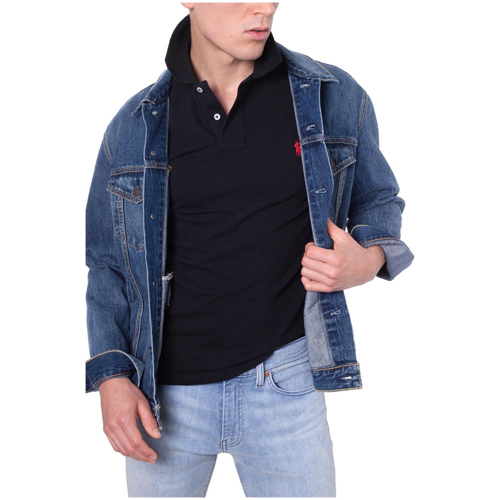 Polo Uomo Slim Fit In Piqué Di Cotone Verde - Foto 2