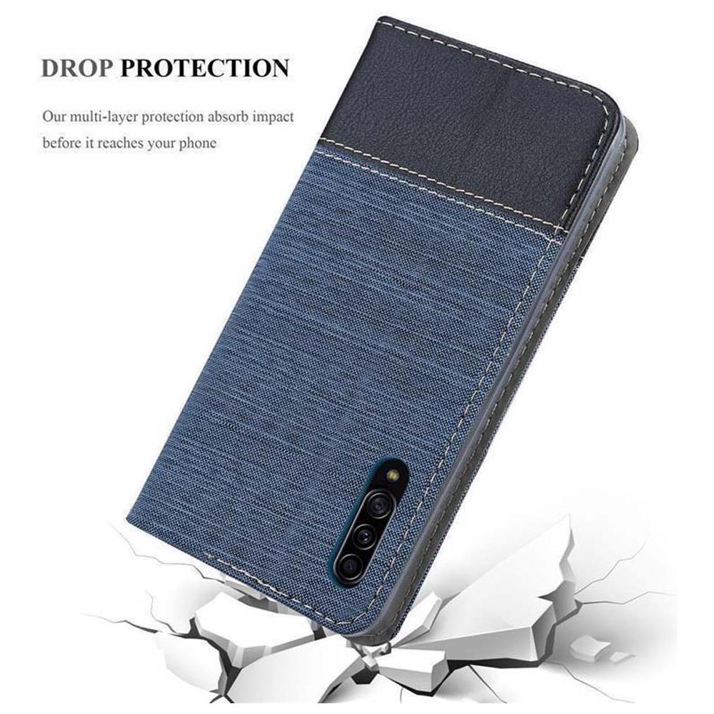 Custodia Compatibile Con Samsung Galaxy A90 5g In Blu Scuro Nero - Coperchio Protettiva Con Chiusura Magnetica, Funzione Stand E Tasca Per Le Carte - Foto 8