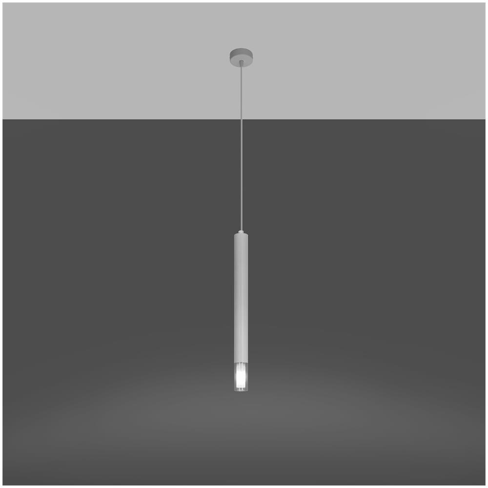 Lampada A Sospensione In Metallo Wezyr 1 Sollux Bianco 1200xø80 Mm Metallo - Foto 11