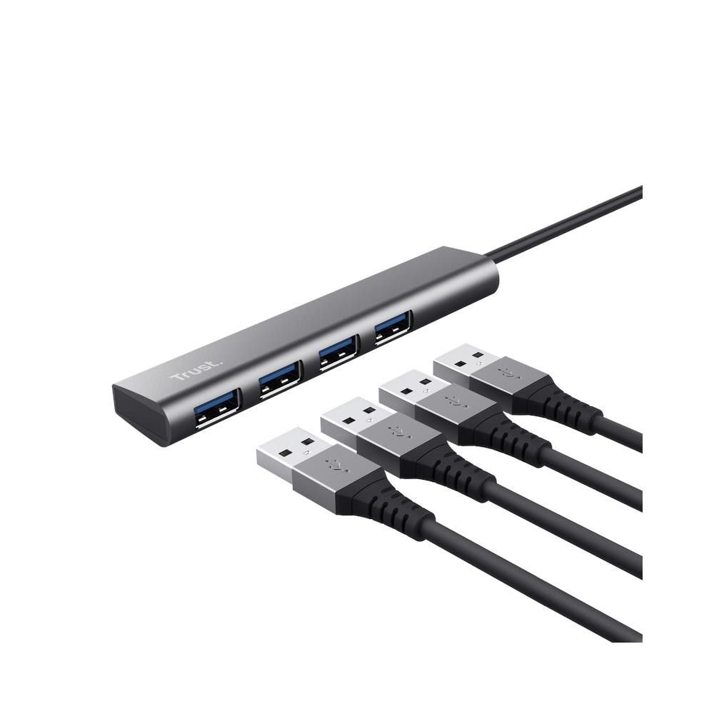 Halyx Hub a 4 Porte USB-A 3.2 Colore Grigio - Foto 2