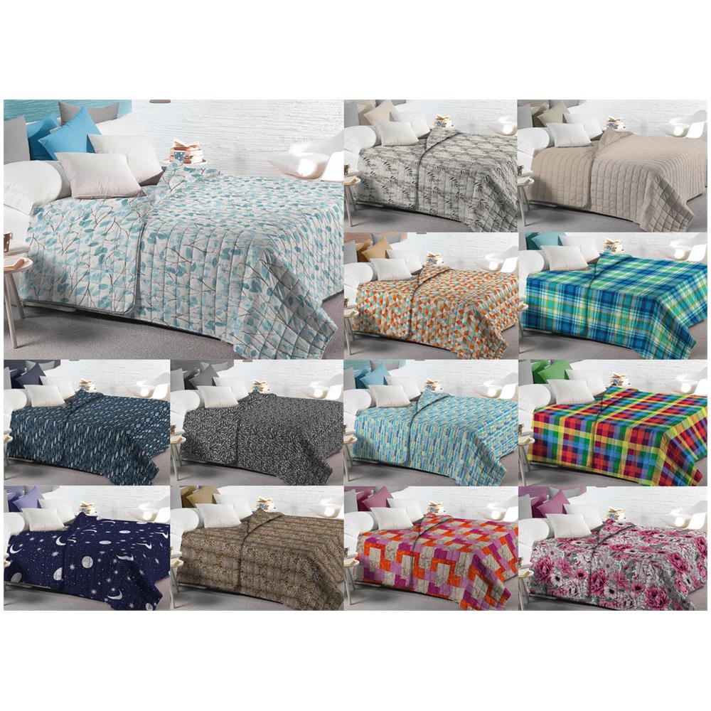 Quilt Trapuntino Piumino Estivo 100gr mq Microfibra Bea Varie Fantasie Singolo DIS.13 - Foto 2