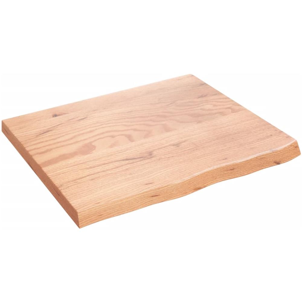 Piano Tavolo Marrone 60x50x (2-4) cm Massello Rovere Trattato - Foto 2