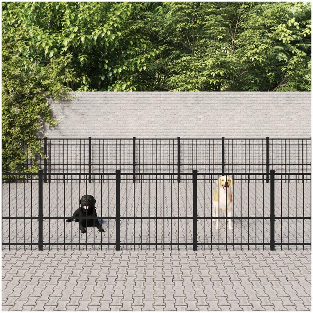 Gabbia Per Cani Da Esterno In Acciaio 59,28 M - Foto 1