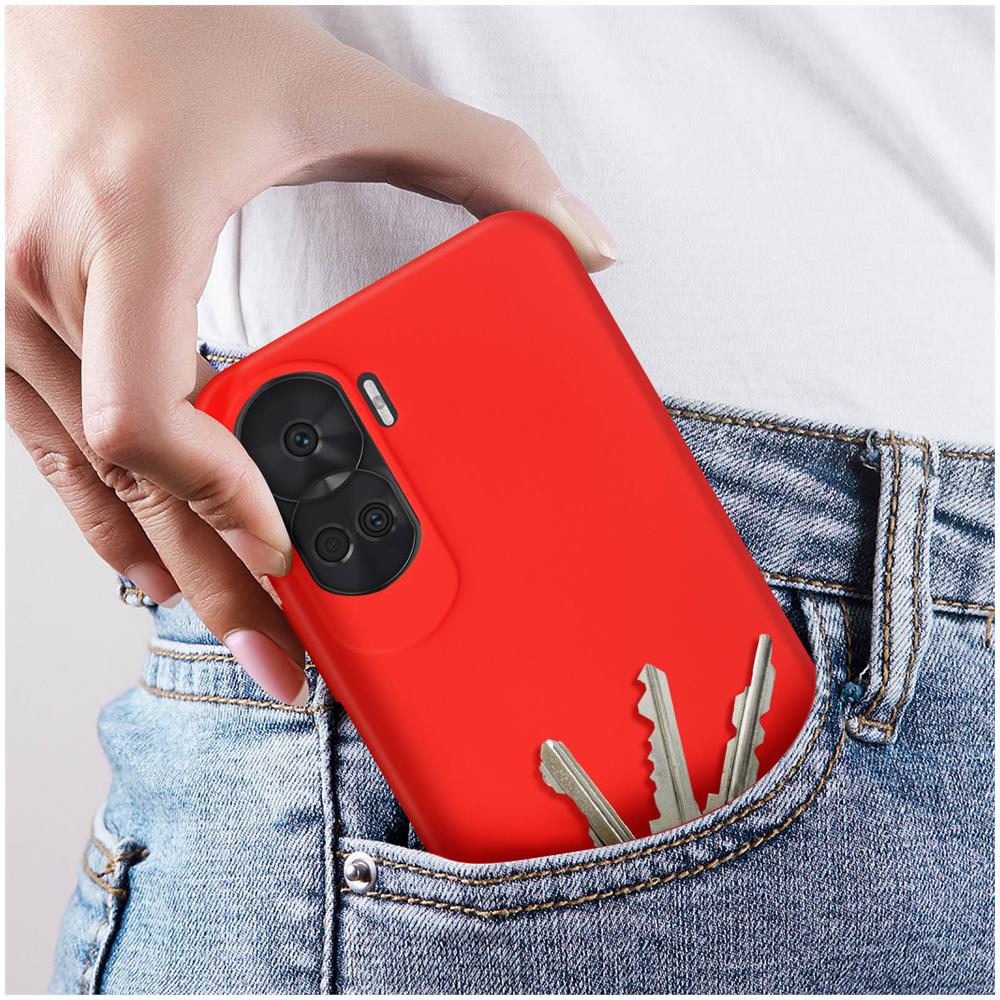 Cover Per Honor 90 Lite Semi-rigida Soft-touch Serie Fast Cover Rossa - Foto 2