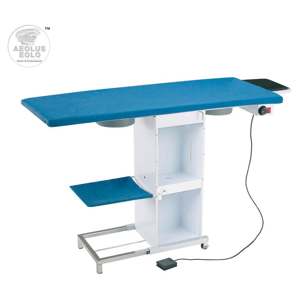 EOLO Tavolo da Stiro TS10 V6 Professionale Rettangolare Piano Riscaldato Aspirante Regolazione Temperatura Termostato 129x51 cm con Ruote e Raccogli Tenda Garanzia 5 anni Efficienza A++ Made in Italy - Foto 1