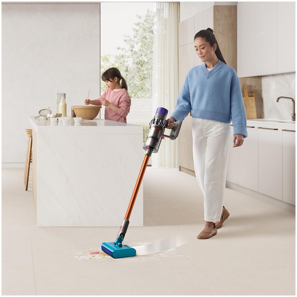 V10 Submarine Aspirapolvere a bastone 2 in 1 Batteria Secco e bagnato Senza sacchetto 0,76 L Rame, Grigio - Foto 2