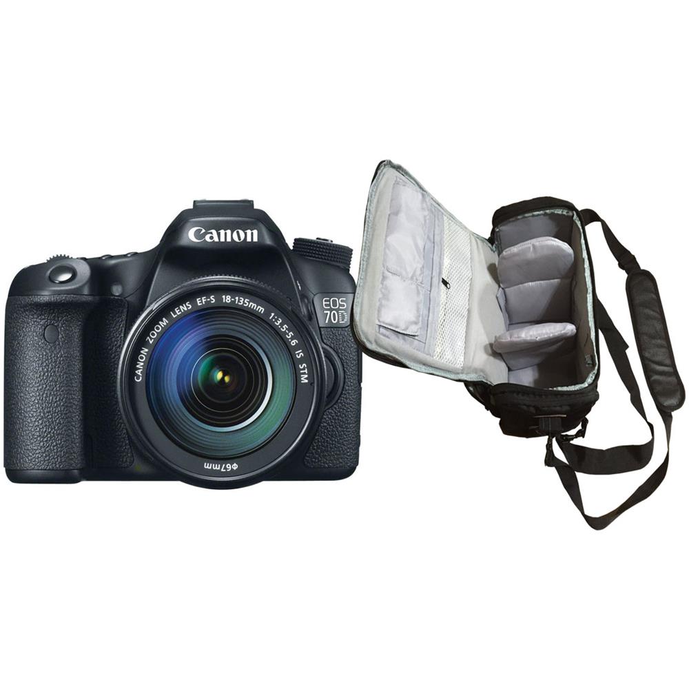 Eos 70d + Canon Ef-s 18-135mm F / 3.5-5.6 Is Stm + Borsa Fotografica Professionale - Foto 1