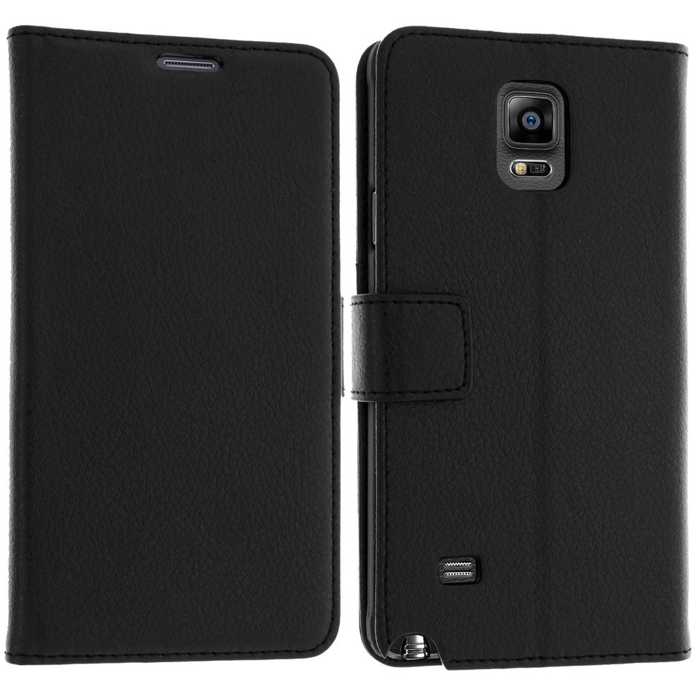 Custodia Portafoglio Stand Case Per Samsung Galaxy Note 4 - Nera - Foto 10