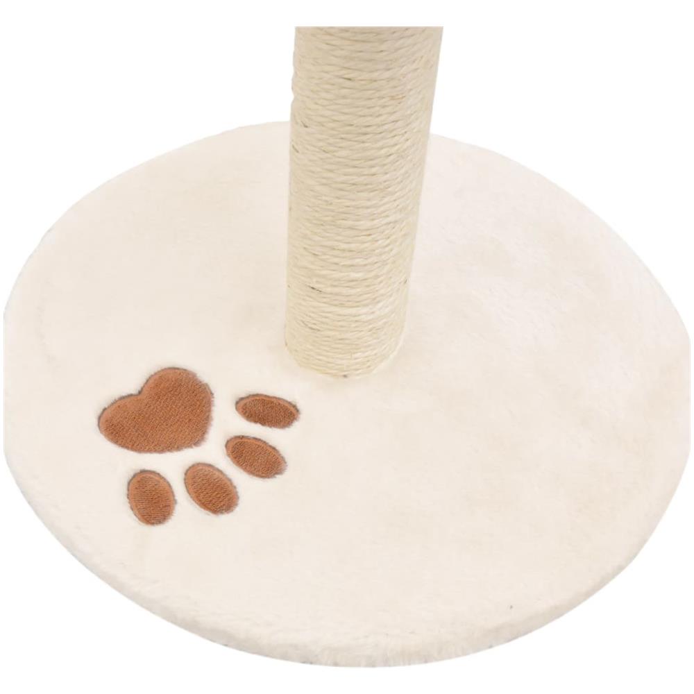 Albero Per Gatti Con Tiragraffi In Sisal 40 Cm Beige E Marrone - Foto 5