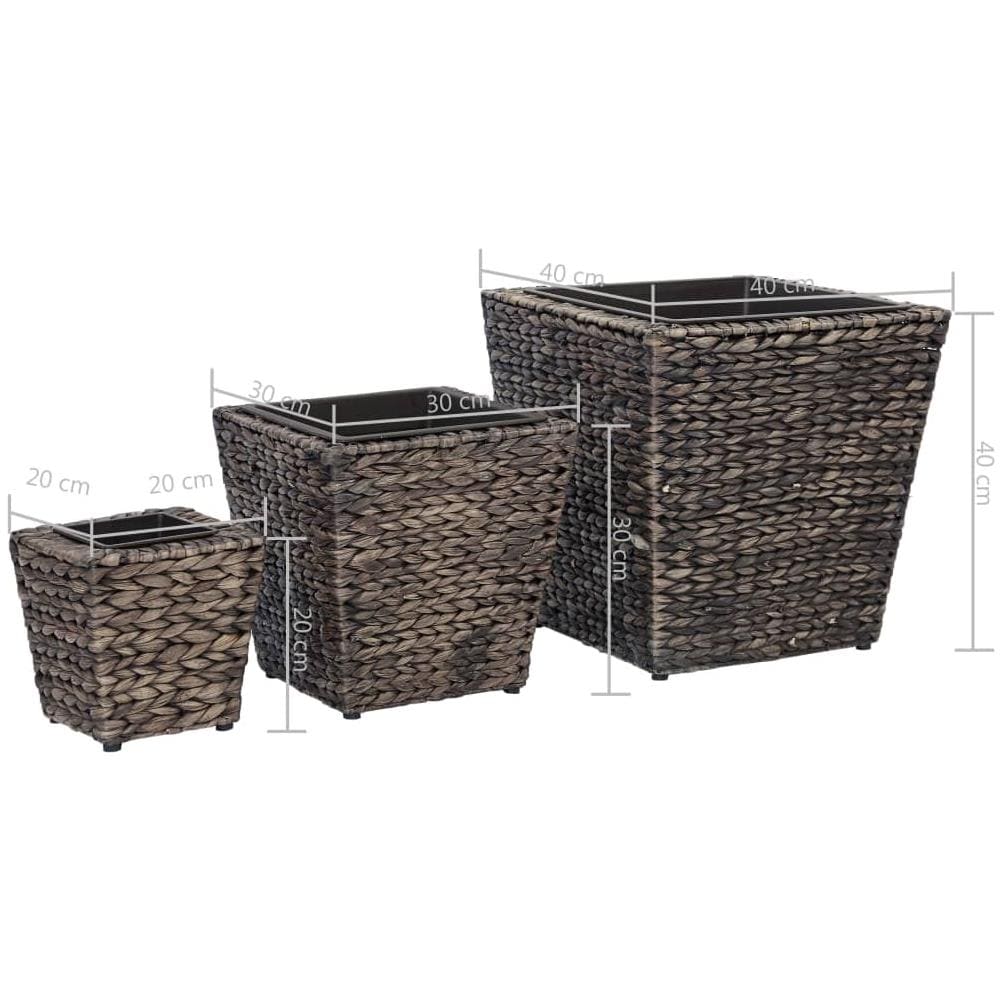 Letti Rialzati 3 pz in Giacinto Intrecciato Marrone - Foto 14