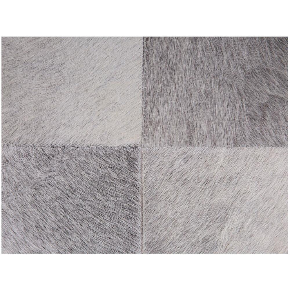 Tappeto In Pelle Grigia 140 X 200 Cm Alacam - Foto 8