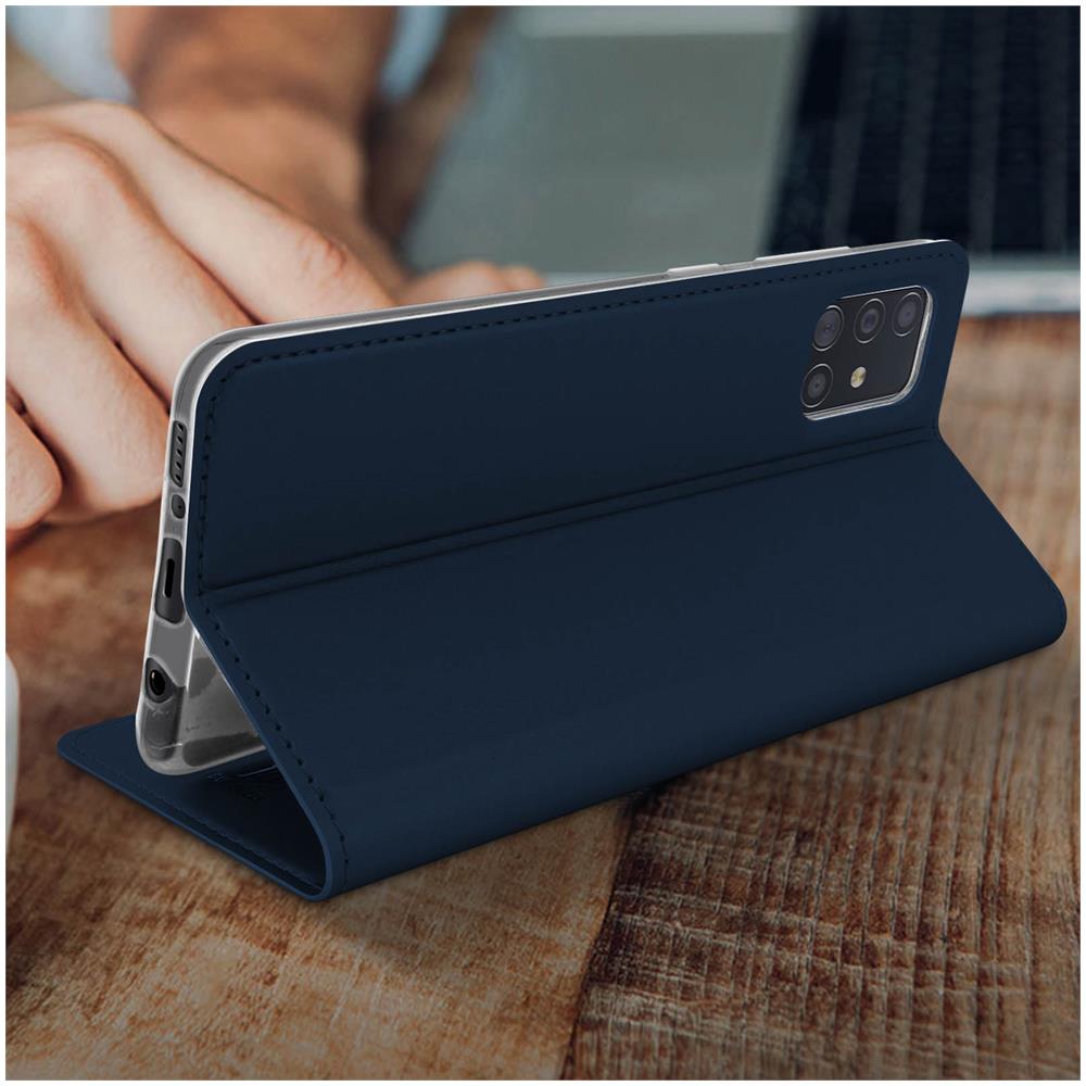 Custodia Samsung Galaxy A51 Custodia Supporto Video Blu - Foto 5