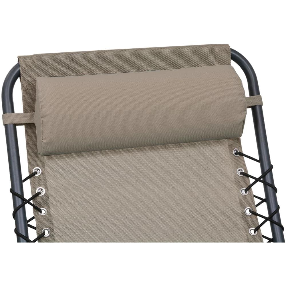 Poggiatesta Per Sdraio Grigio Talpa 40x7,5x15 Cm In Textilene - Foto 2