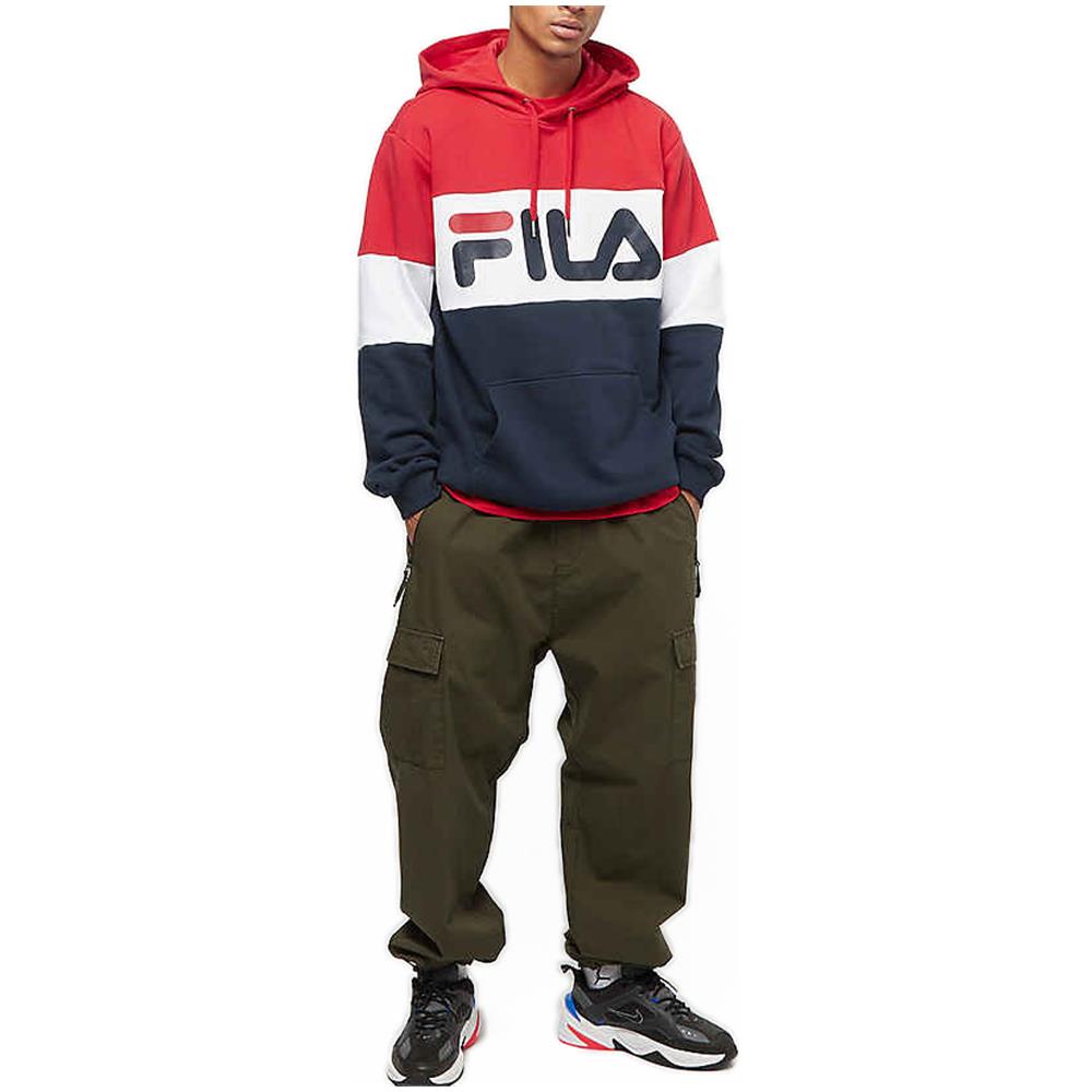 Felpa Cappuccio Uomo Night Blocked Rossa Taglia S Codice 687001-g06 - Foto 4