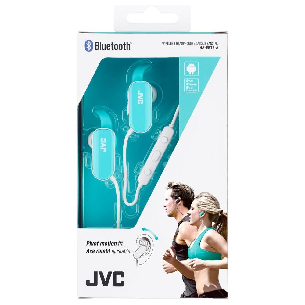 HA-EBT5-A-E Auricolare Stereofonico Bluetooth Blu, Bianco auricolare per telefono cellulare - Foto 2