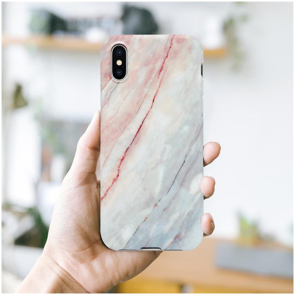 Custodia Compatibile Con Apple Iphone X / Xs In Marmo Bianco Rosa No. 21 - Coperchio Protettivo In Silicone Tpu Con Motivo A Mosaico - Foto 7