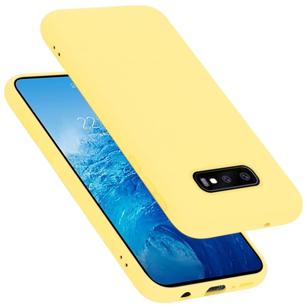 Custodia Compatibile Con Samsung Galaxy S10e In Liquid Giallo - Coperchio Protettivo In Silicone Tpu Flessibile - Foto 1