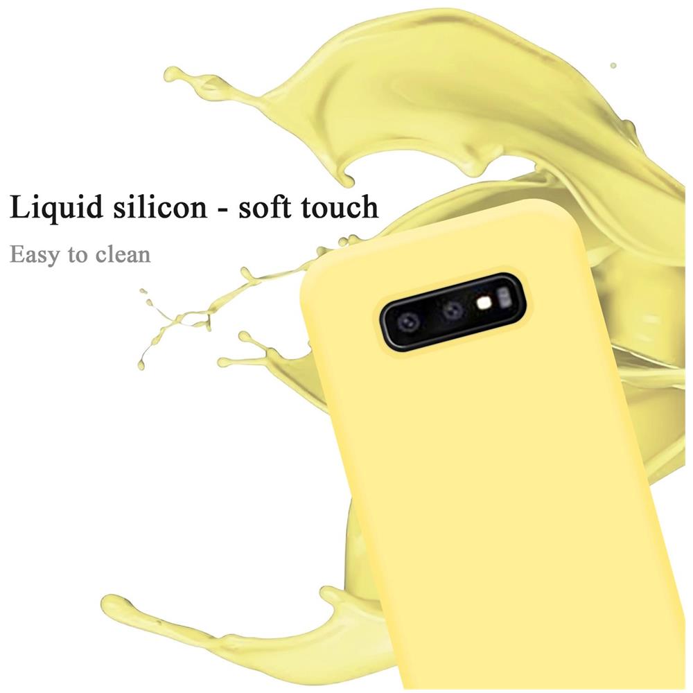 Custodia Compatibile Con Samsung Galaxy S10e In Liquid Giallo - Coperchio Protettivo In Silicone Tpu Flessibile - Foto 2