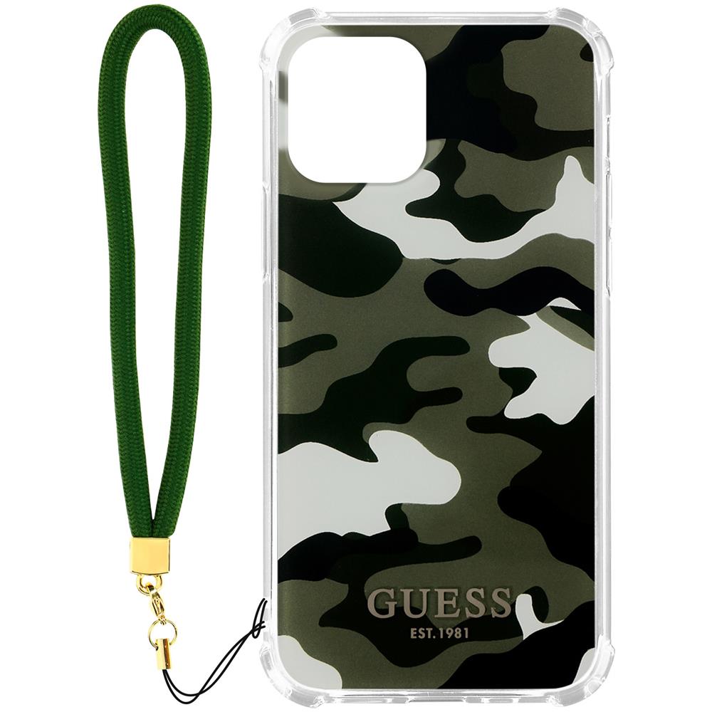 Cover Iphone 11 Con Cordino Design Camouflage Verde Guess - Foto 1