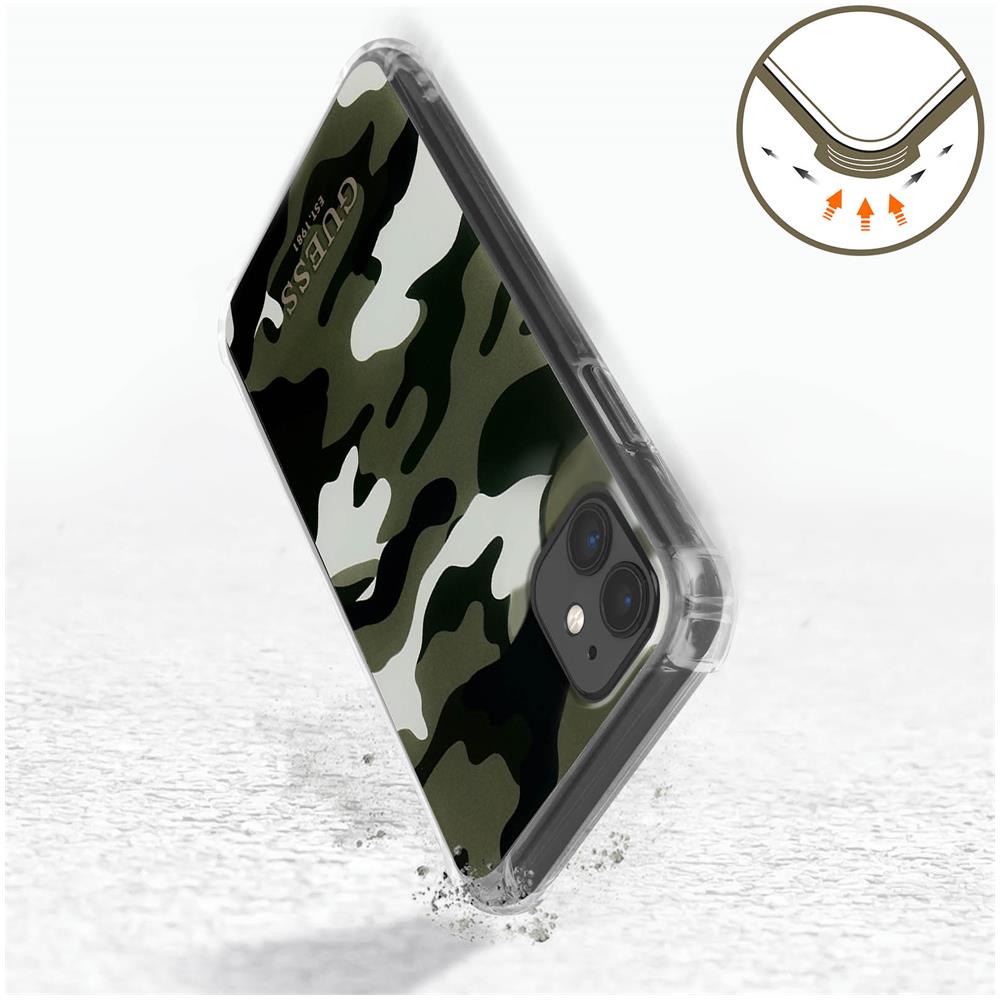Cover Iphone 11 Con Cordino Design Camouflage Verde Guess - Foto 5
