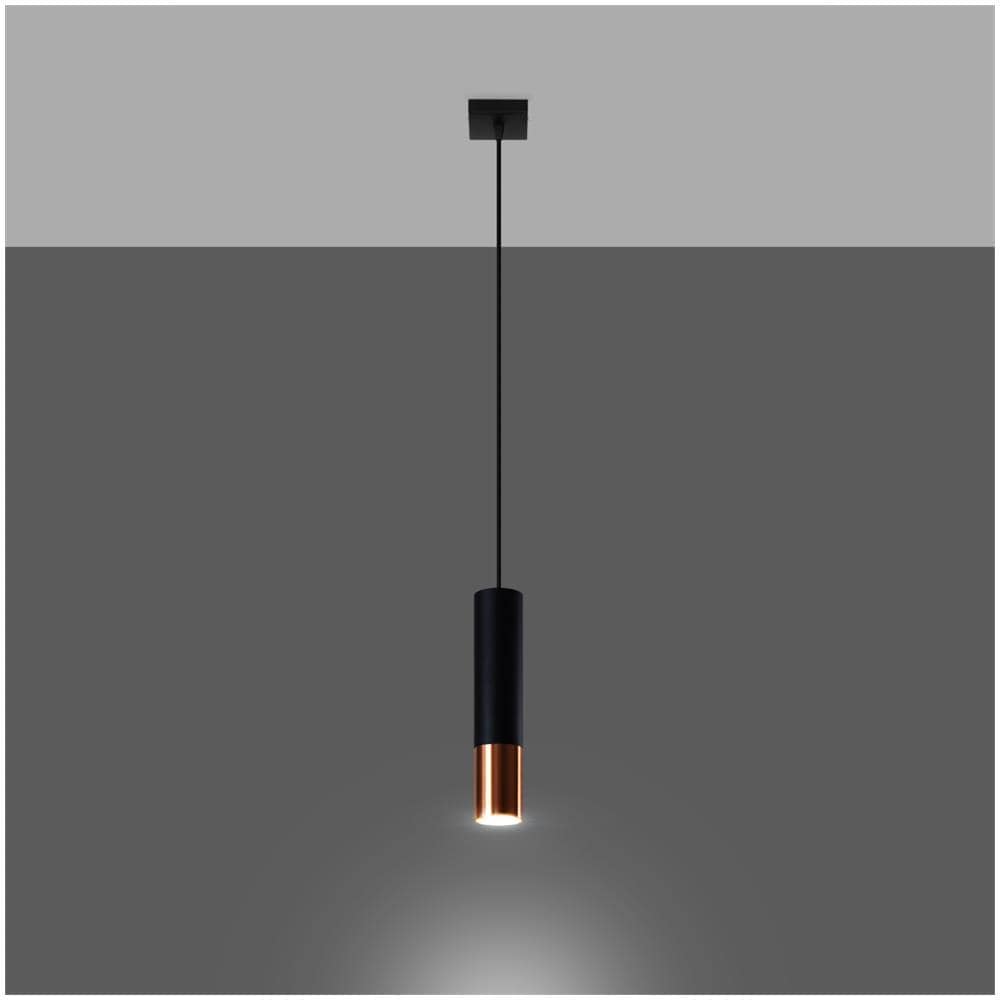 Lampada A Sospensione Metallo Loopez 1 Rame 1000xø80 Mm Metallo - Foto 11