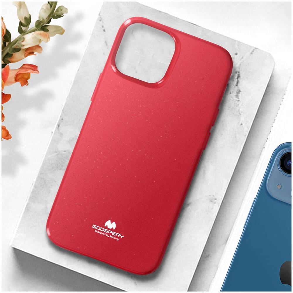 Cover Iphone 13 Silicone Effetto Brillante Pearl Jelly Mercury Rossa - Foto 5