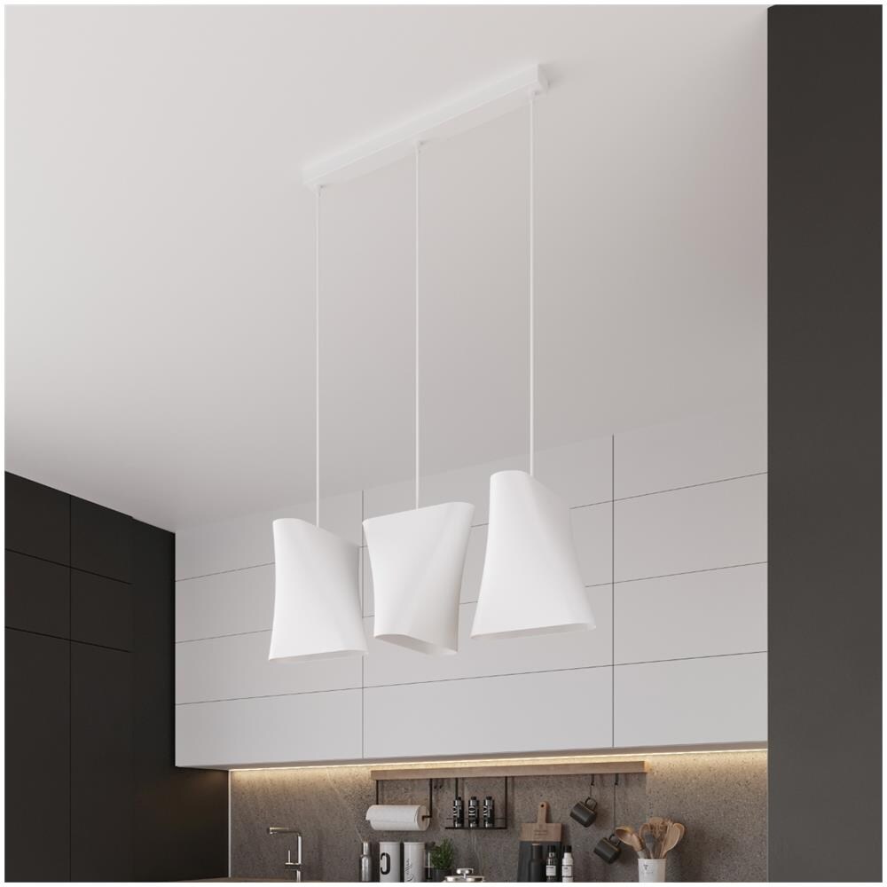 Lampadario Blum 3 Bianco Sl. 0771 - Minimalista Lampadari Bianco 128x82x28 Cm - Foto 7