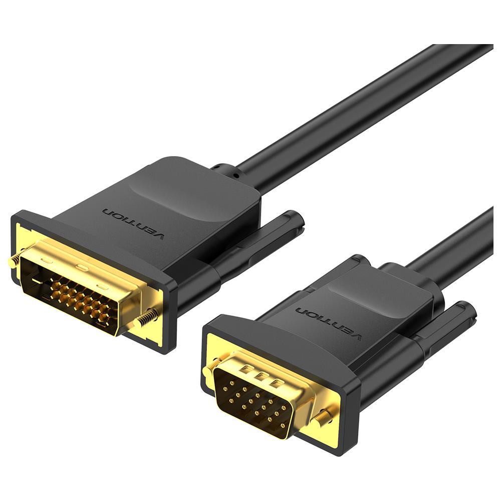 EABBG cavo e adattatore video 1,5 m DVI VGA (D-Sub) Nero - Foto 1